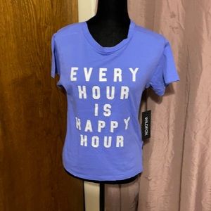 Wildfox Blue Short Sleeve Tee